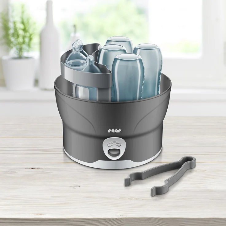 Reer VapoMat S Desinfektionsgerät Flaschen Vaporisator für 6 Flaschen – Bild 4