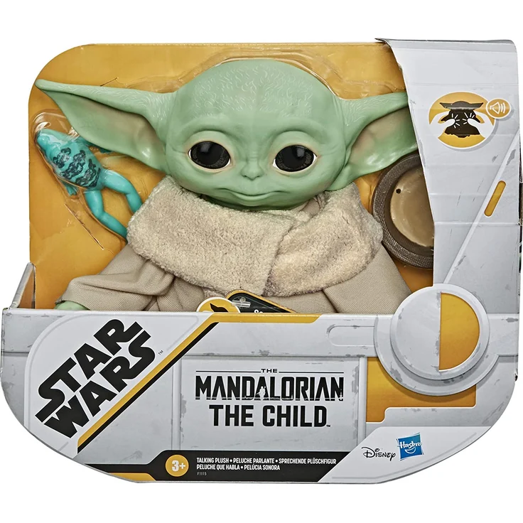 Hasbro Star Wars The Child 'Baby Yoda' Plüsch-Figur mit Sounds und Accessoires,19 cm Groß – Bild 2