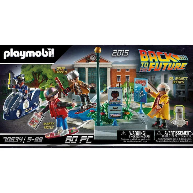 PLAYMOBIL Back to the Future 70634 'Back to the Future Part II Verfolgung mit Hoverboard', 80 Teile, ab 5 Jahren – Bild 3