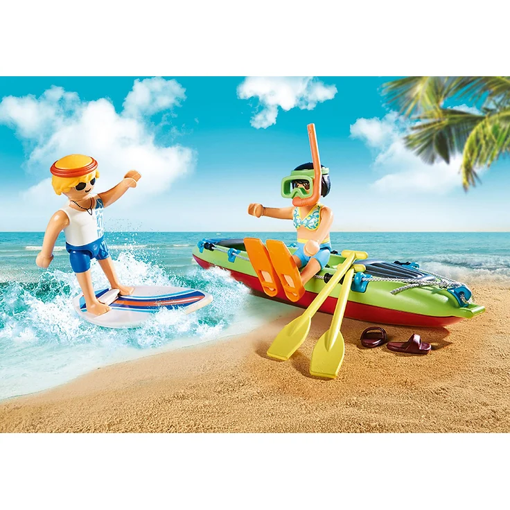 Playmobil Family Fun 70436 'Strandauto mit Kanuanhänger', 88 Teile, ab 4 Jahren – Bild 4