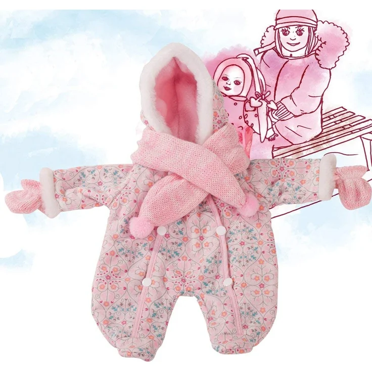 Götz 3402279 Schneeanzug warm eingepackt - Overall-Winterset Puppenbekleidung Gr. M - 3-teiliges Bekleidungs- und Zubehörset für Babypuppen 42 - 46 cm – Bild 1