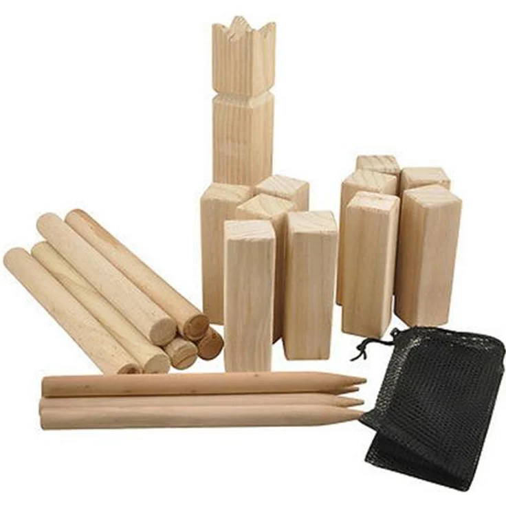 Best Sporting 'Wikingerschach' Kubb-Spiel aus Holz, ab 5 Jahren, inkl. Tragetasche – Bild 4