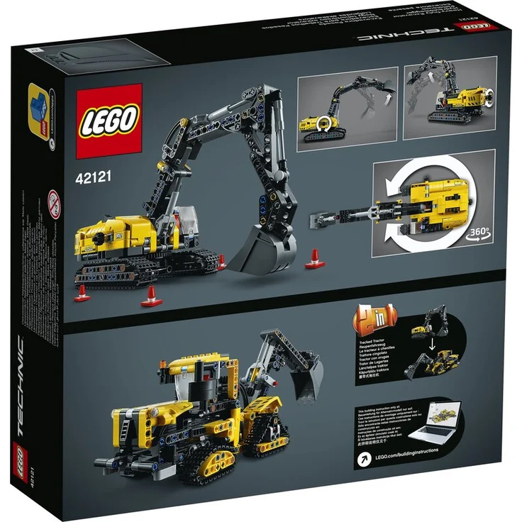 LEGO Technic 42121 'Hydraulikbagger', 569 Teile, ab 8 Jahren – Bild 4