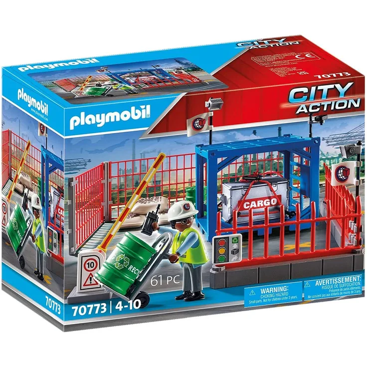 Playmobil City Action 70773 'Frachtlager', 65 Teile, ab 4 Jahren