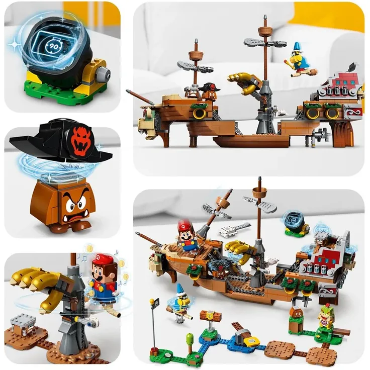 LEGO Super Mario 71391 'Bowsers Luftschiff - Erweiterungsset', 1152 Teile, ab 8 Jahren – Bild 5