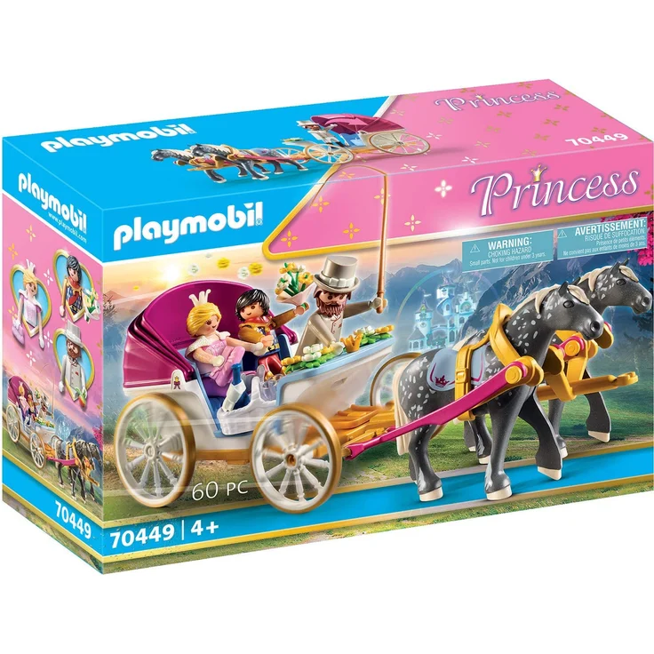 Playmobil Princess 70449 'Romantische Pferdekutsche', 60 Teile, ab 4 Jahren – Bild 1