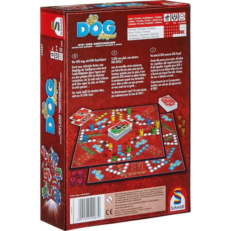 Schmidt Spiele 'Dog Royal' Brettspiel, ab 8 Jahren, 2 - 6 Spieler, 30 - 45 min Spielzeit – Bild 4