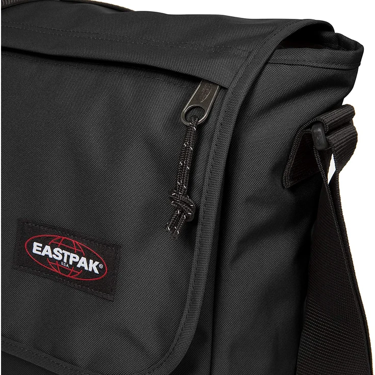 Eastpak 'Delegate' Umhängetasche, 20 Liter, 30,5 x 38,5 x 13 cm (H/B/T), Platz für Laptops bis 17 Zoll, gepolsterter Schultergurt, schwarz – Bild 4