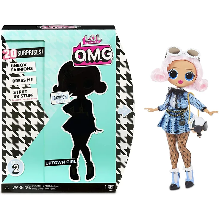 L.O.L. Surprise! OMG 'Uptown Girl' Modepuppe, inkl. 20 Überraschungen, ca.24 cm, ab 5 Jahren