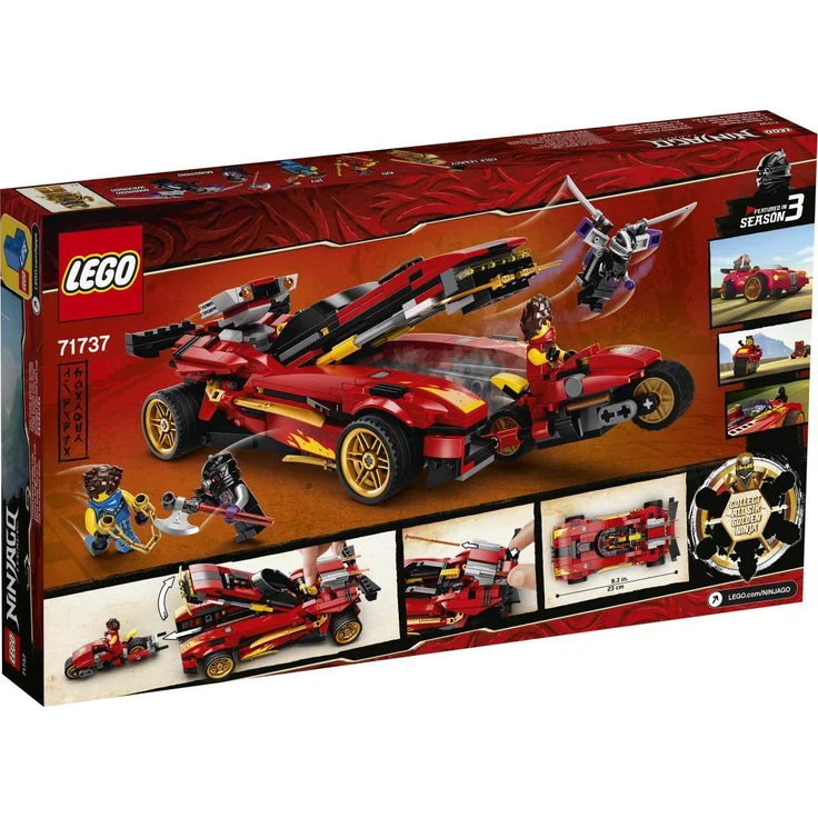 LEGO NINJAGO 71737 'X-1 Ninja Supercar', 599 Teile, ab 8 Jahren – Bild 4