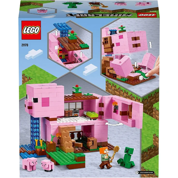 LEGO Minecraft 21170 'Das Schweinehaus', 490 Teile, ab 8 Jahren – Bild 10