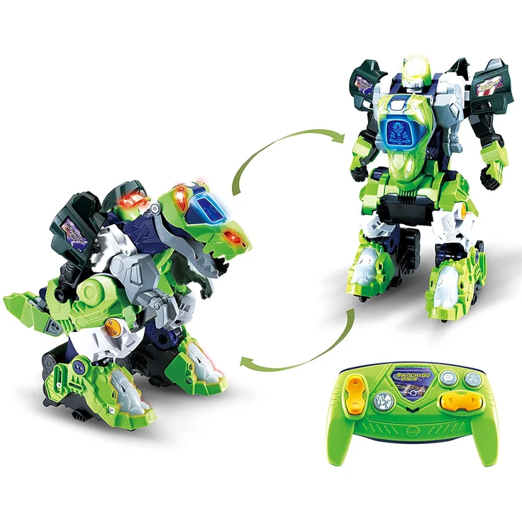 VTech 80-521064 Switch & Go Dinos 'RC Roboter T-Rex' 2-in1 Spielzeugdinosaurier und ferngesteuerter Roboter, automatische Verwandlung, ab 3 Jahren – Bild 1