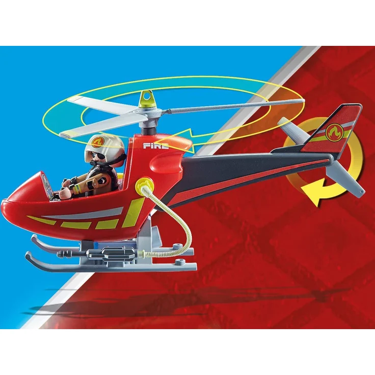 PLAYMOBIL City Action 71195 'Feuerwehr-Hubschrauber', 57 Teile, ab 4 Jahren – Bild 5