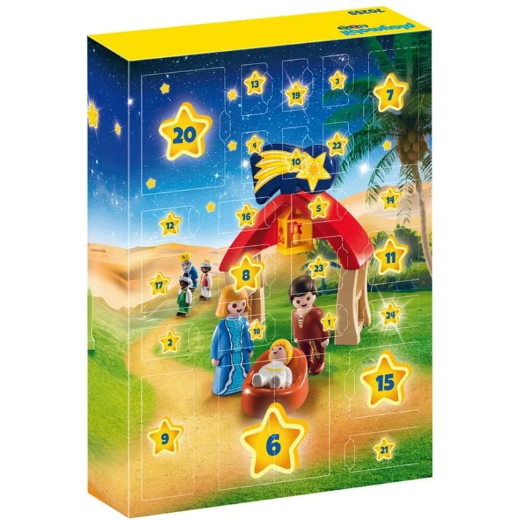 PLAYMOBIL 70259 '1.2.3 Adventskalender Weihnachtskrippe', für Kinder ab 1,5 Jahren – Bild 3