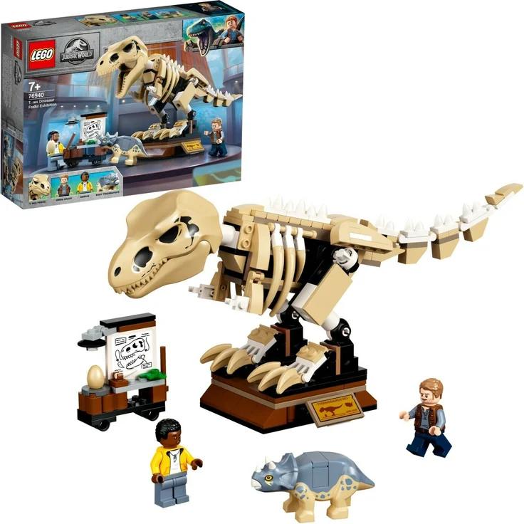 LEGO Jurassic World 76940 'T. Rex-Skelett in der Fossilienausstellung', 198 Teile, ab 7 Jahren – Bild 1