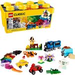 LEGO Classic 10696 'Mittelgroße Bausteine-Box', 484 Teile, ab 4 Jahren, LEGO-Steine in 35 verschiedenen Farben, inkl. speziellen Elementen