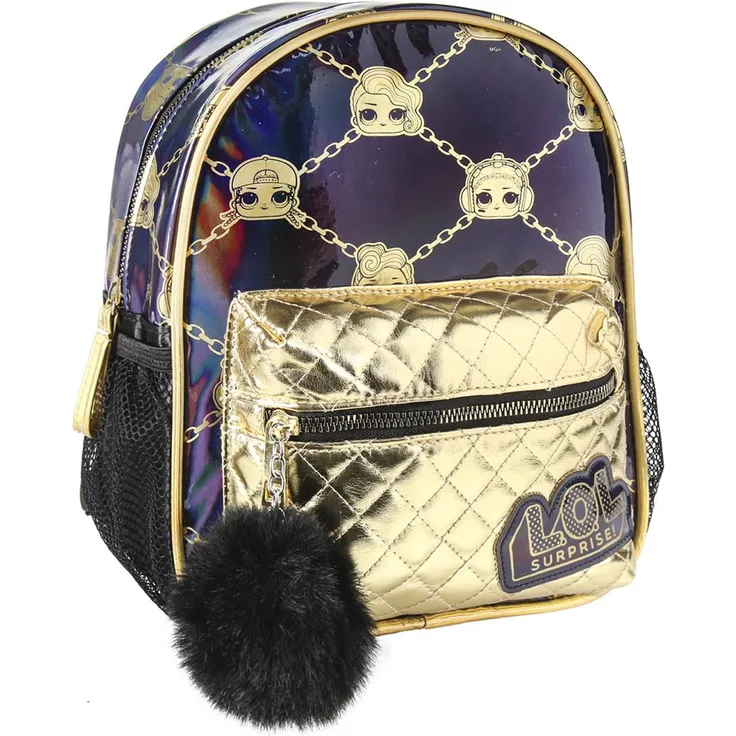 Artesania Cerda 'LOL Surprise Rucksack', 21 x 26 x 10 cm, schwarz/gold