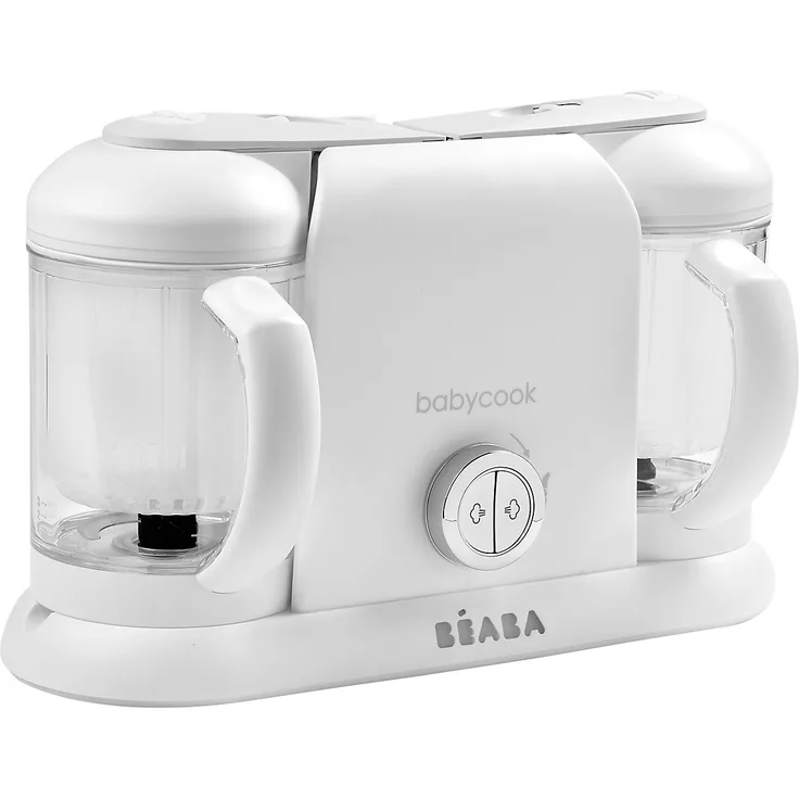 BÉABA 'Babycook Duo' Babynahrungszubereiter 4 in 1 Weiß/Silber, 2.200 ml XXL-Fassungsvermögen