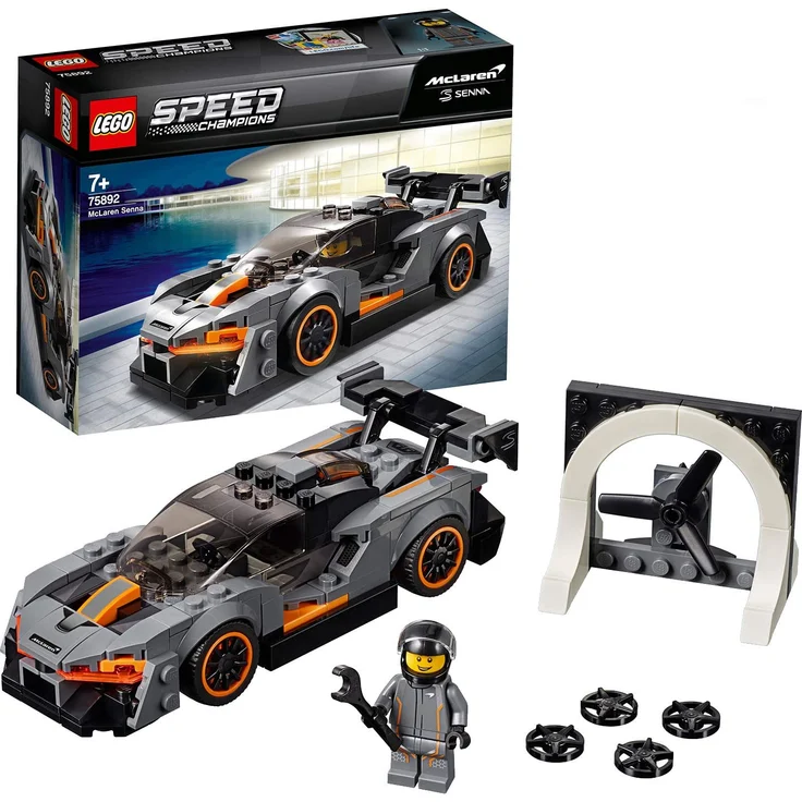 LEGO Speed Champions 75892 'McLaren Senna', 219 Teile, ab 7 Jahren, zum Nachspielen von rasanten Rennszenarien – Bild 1