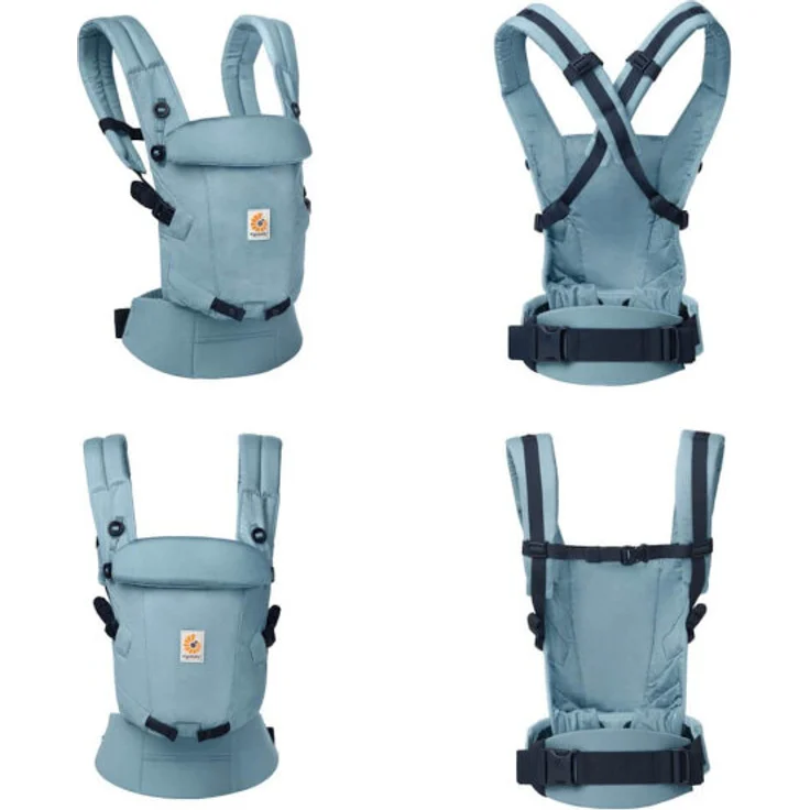 Ergobaby 'Adapt Softtouch' Cotton Babytrage Slate Blue – Bild 2