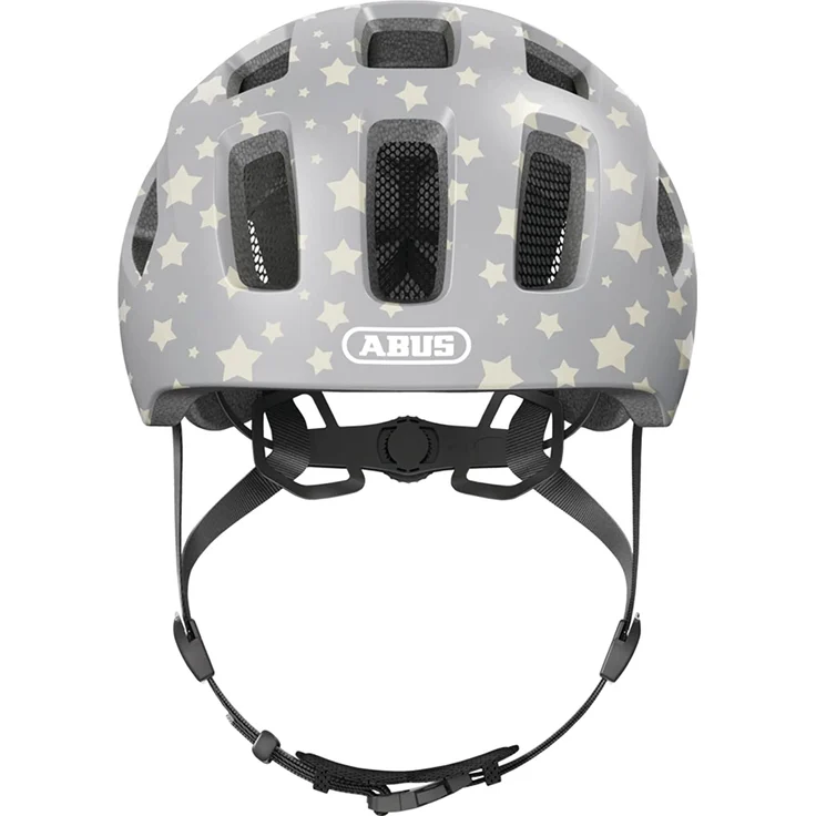 Abus 'Youn-I 2.0' Kinderfahrradhelm grey star matt/shiny, Kopfumfang 48-54 cm, mit integriertem LED-Rücklicht – Bild 2
