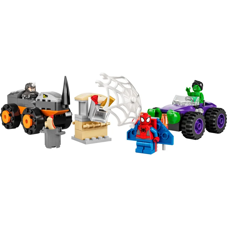 LEGO Spider-Man 10782 'Hulks und Rhinos Monster Truck-Duell', 110 Teile, ab 4 Jahren – Bild 2