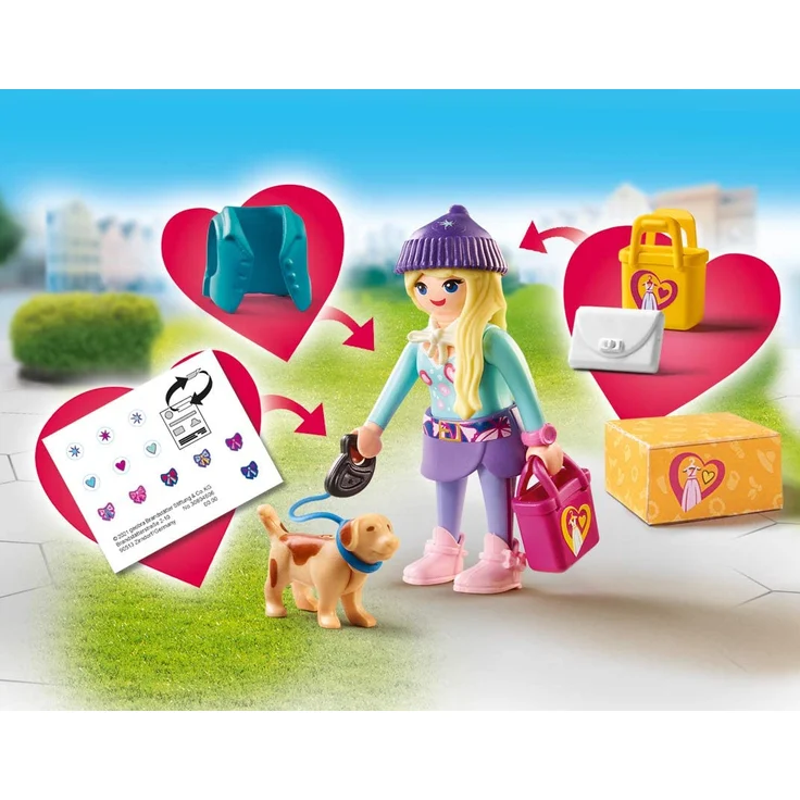 Playmobil City Life 70595 'Fashion Girl mit Hund', 20 Teile, ab 5 Jahren – Bild 2