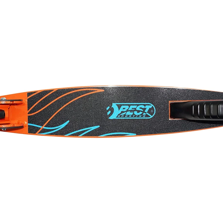 Best Sporting Scooter 205er Rolle, aus Aluminium, klappbarer Kinder-Tretroller orange/blau – Bild 5