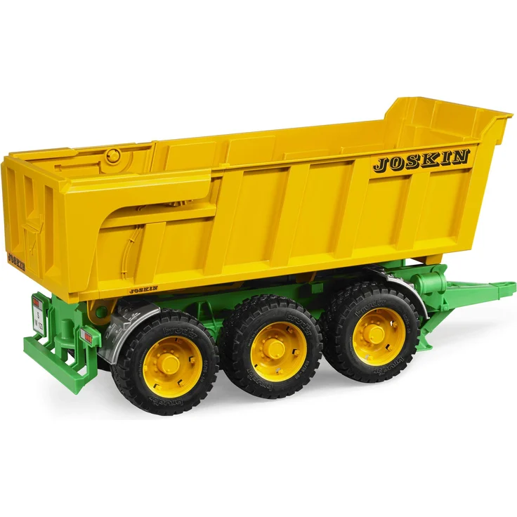 Bruder 02212 'Joskin Wannenkippanhänger', ab 4 Jahren, 3-achsiges Fahrwerk, 45,7 × 18,1 × 20,8 cm, gelb - Preisvergleich – Bild 2