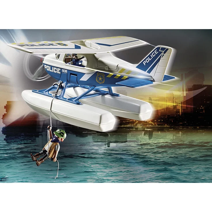 PLAYMOBIL City Action 70779 'Polizei-Wasserflugzeug: Schmuggler-Verfolgung', 33 Teile, ab 5 Jahren – Bild 6
