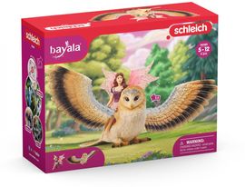 Schleich Bayala 70789 'Elfe auf Glitzer-Eule V2'