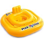 INTEX Baby Sicherheitsring Schwimmring Schwimmhilfe mit Schwimmsitz in Gelb