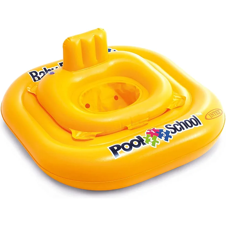 INTEX Baby Sicherheitsring Schwimmring Schwimmhilfe mit Schwimmsitz in Gelb
