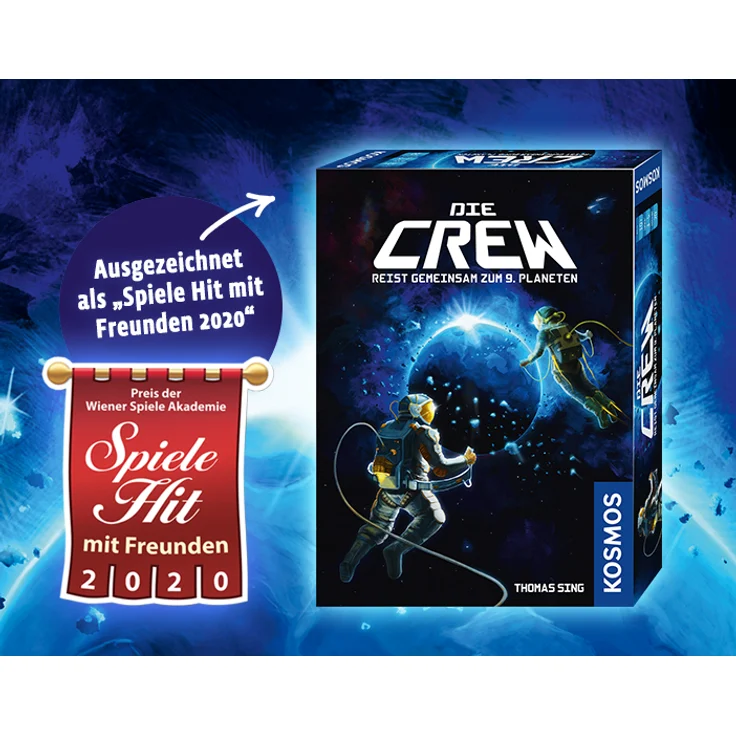 KOSMOS 'Die Crew' Kartenspiel, ab 10 Jahren, 2 - 5 Spieler, 20 min Spielzeit, Kennerspiel des Jahres 2020 – Bild 7