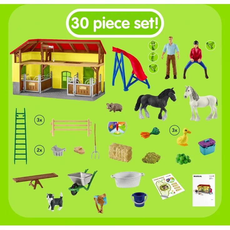 Schleich Farm World 42485 'Pferdestall', ab 3 Jahren, 30 Teile – Bild 4
