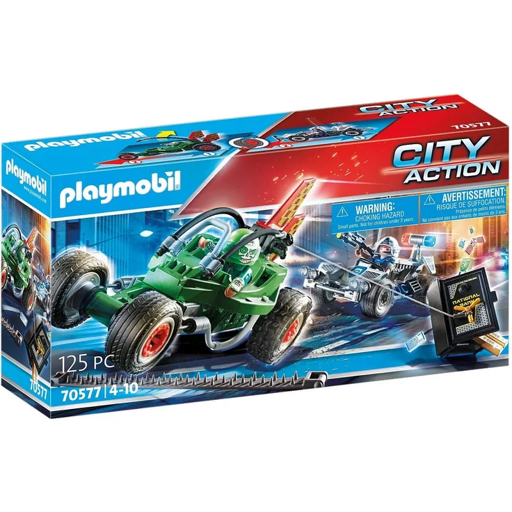 Playmobil City Action 70577 'Polizei-Kart: Verfolgung des Tresorräubers', 125 Teile, ab 4 Jahren – Bild 1