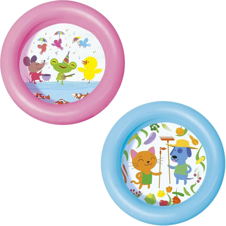 Bestway 'Kiddie Lounge' Planschbecken, 61 x 15 cm, Ø 54 cm, ab 2 Jahren, 2-Farbig sortiert - 1 Stück, keine Farbauswahl möglich