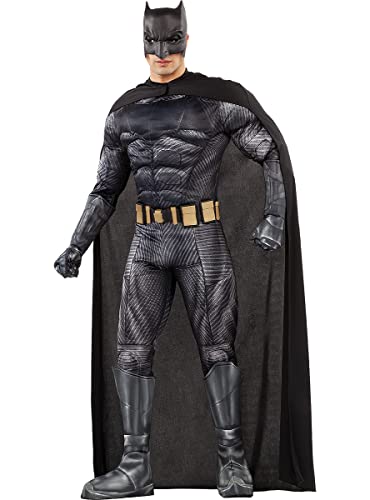 Funidelia | Batman Kostüm - Die Liga der Gerechten für Herren The Dark Knight, XL - Schwarz, Superhelden, DC Comics - Kostüme für Erwachsene & Verkleidung für Partys, Karneval & Halloween