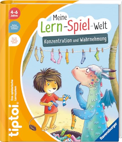Ravensburger tiptoi® Meine Lern-Spiel-Welt: Konzentration und Wahrnehmung, Lernbuch für Kinder ab 4 Jahren, 16 Seiten