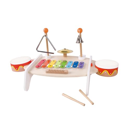 Classic World 40529 Wood Toys Musiktisch, weiß