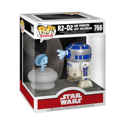 Funko Pop! Deluxe: SWS9 - R2-D2 mit Leia - Star Wars Vinyl-Sammelfigur, ca. 9,5 cm, hochwertiges Vinyl, ideales Geschenk für Sammler und Fans