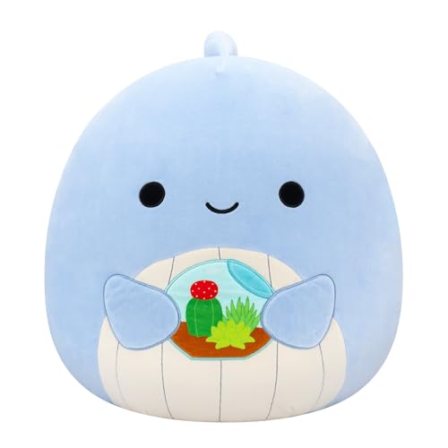 Squishmallows SQCR07699 - Samir der hellblaue Wal 40 cm, ultraweiches offizielles Plüsch Kuscheltier