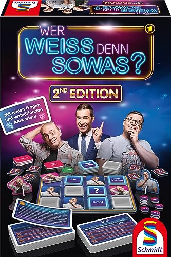 Schmidt Spiele 49428 Wer Weiss denn sowas 2nd Edition, Familienspiel mit über 400 neuen Fragen