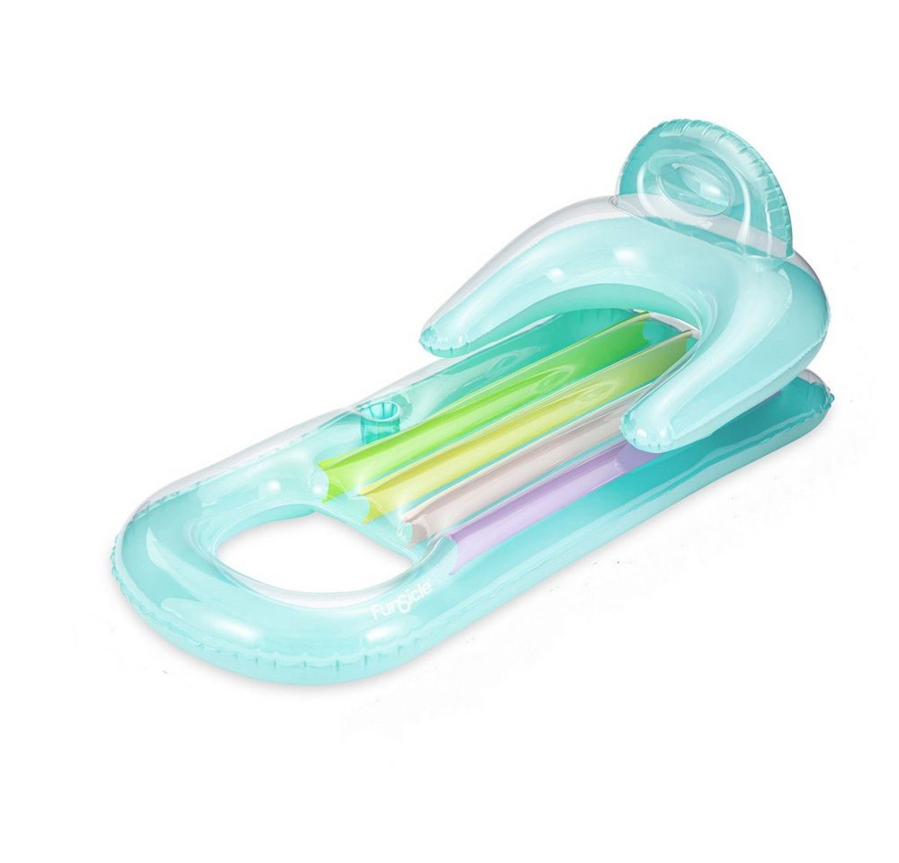 PolyGroup Relax Lounge Luftmatratze, blau, ca. 160 x 76 x 64 cm, für flaches Wasser