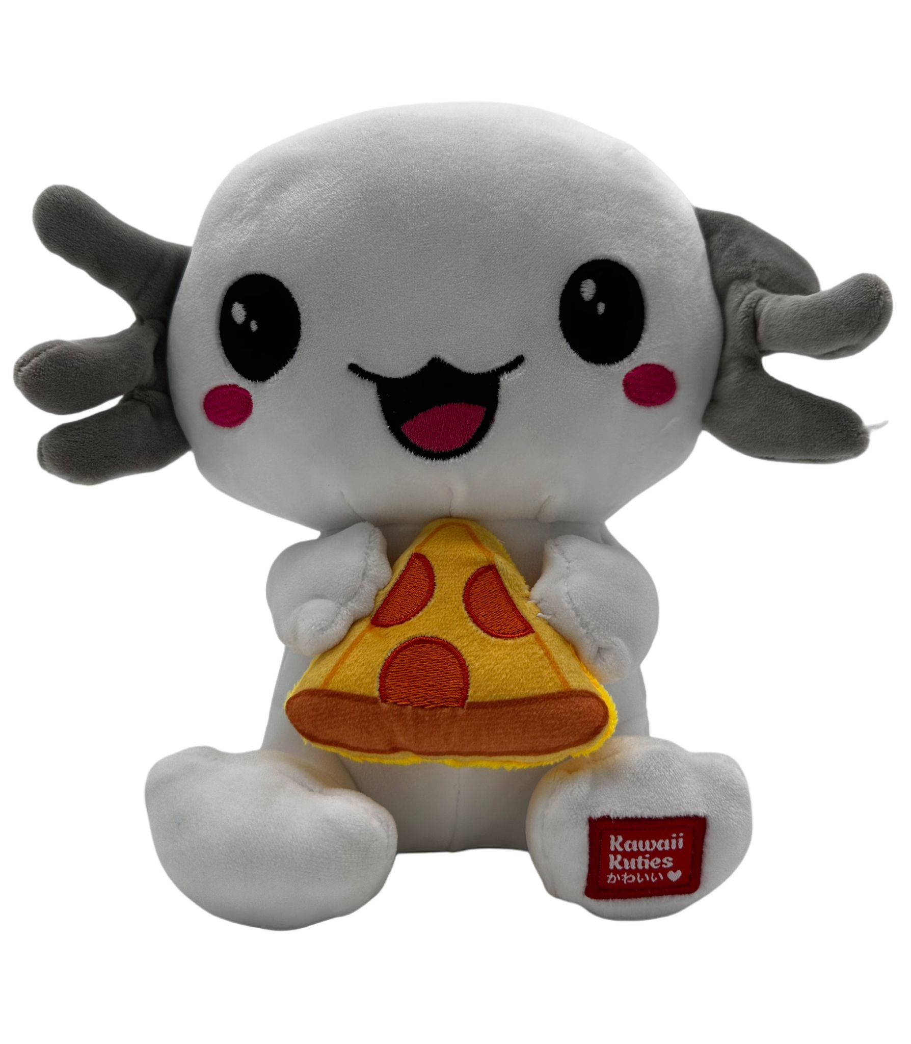 Kawaii Kuscheltier Axolotl Plüsch 24 cm weiß grau, Wassertier mit ...