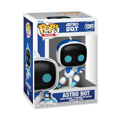Funko POP Astro Bot, detailreiche Sammelfigur aus Vinyl, ca. 9 cm groß, im bedruckten Fensterbox