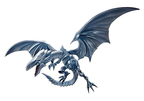TAMASHII NATIONS Bandai S.h. Monsterarts Yu-Gi-Oh! Blue-Eyes White Dragon, Sammelfigur mit originalgetreuer Farbgebung und hoher Beweglichkeit