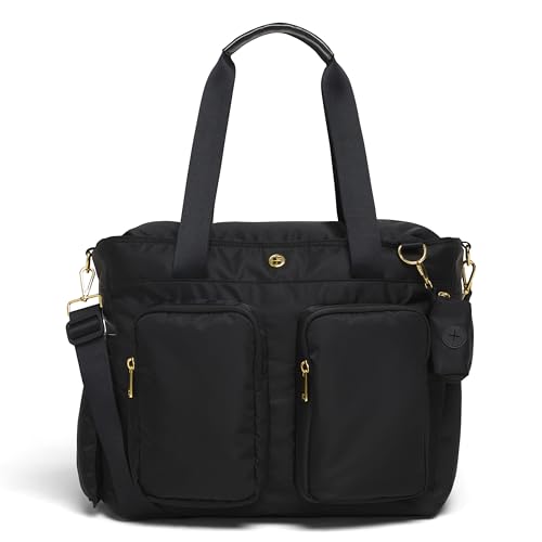 HUGGIES babywear Wickeltasche, mit Wickelunterlage, wasserabweisend, schwarz