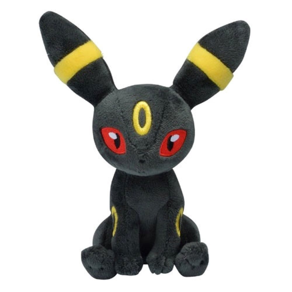 Pokémon Center Plüschfigur Pokemon Nachtara Kuscheltier - 15 cm Plüschtier Umbreon
