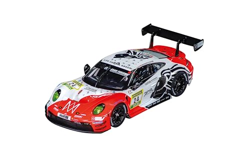 Carrera Porsche 911 GT3 R 'Lionspeed GP, No.24', Modellfahrzeug im Maßstab 1:24 mit realistischer Beleuchtung und digitaler Steuerung